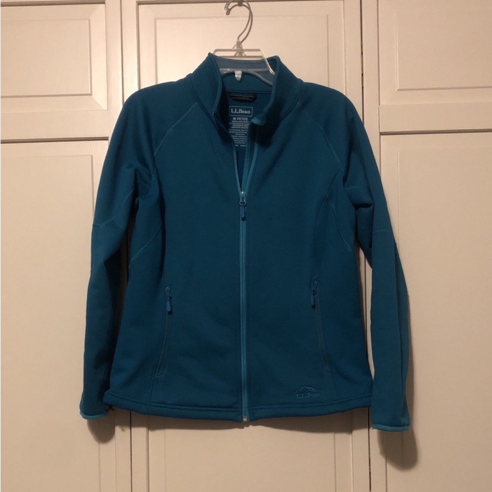 L.L. Bean Women’s Teal Zip-Up Fleece Jacket